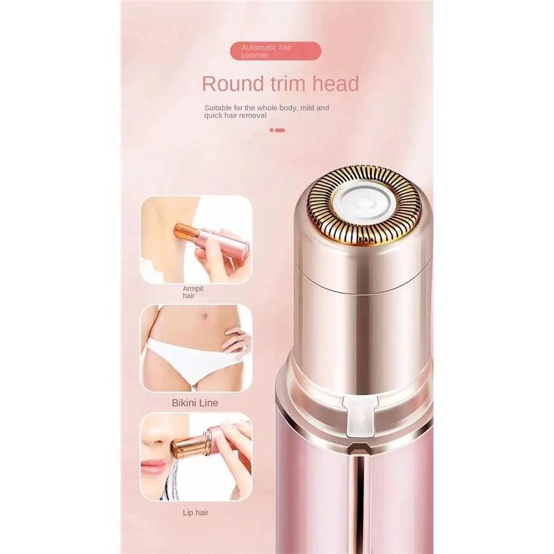 Portable Lipstick‑Shape Women Electric Epilator Painless Effective Facial Hair Remover Home Personal Care Device