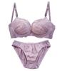 Chica Hurra Мокко Бежевый XL Беспроводной бюстгальтер и трусики Цветочные кружева Бесшовный Плотная спинка Застежка на крючки и эластичные бретели Женский комплект, 3/4 чашка, Принт,