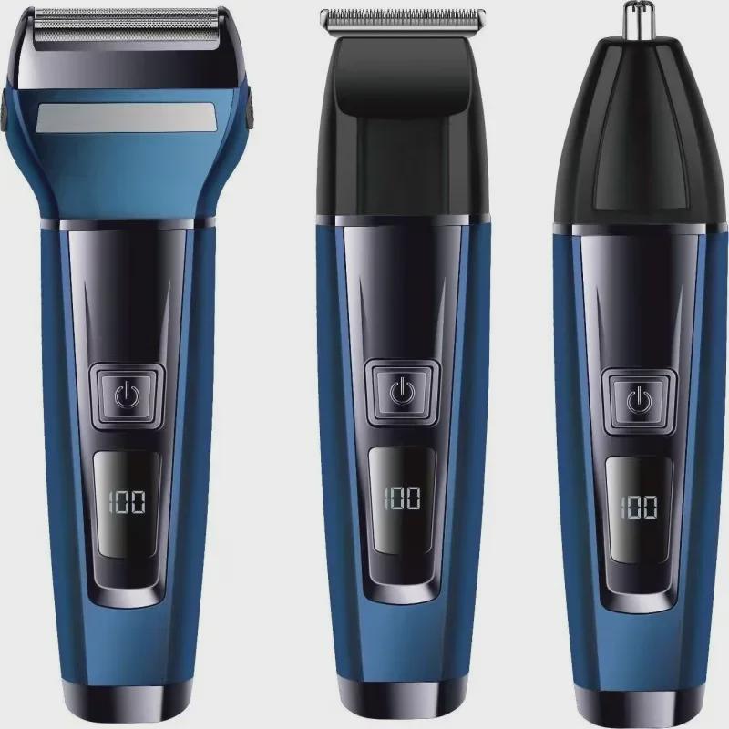 Многофункциональная бритва Fenite FS-877: Электрический триммер для бороды, стрижки, триммер для носа с цифровым дисплеем