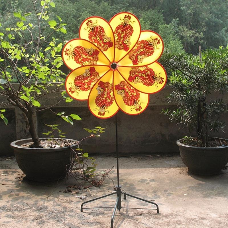 Садовые вертушки 8 лопастей ветряные вертушки Бог богатства ветряная мельница декоративные вертушки детские игрушки для наружного внутреннего двора