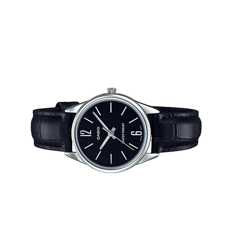 Casio Серия STANDARD, модные, деловые, ретро, литературные и универсальные, классические стрелки, черный циферблат, водозащита, кварцевый механизм, LTP-V005L-1BUDF