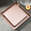 Non-Stick 28×28 Square Baking Tray for Cakes, Biscuits, Nougat, Snowflake Crisp, and BBQ.