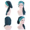 Головной убор Бандана Женская химиотерапевтическая шляпа Пиратская шляпа Мягкий шелковый тюрбан Модная шляпа с капюшоном на резинке