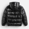 Men's Casual Solid-color Long-sleeved Hooded Cotton-padded Jacket, Men's Thickened Warm Loose Pocket Bread Jacket Coat
