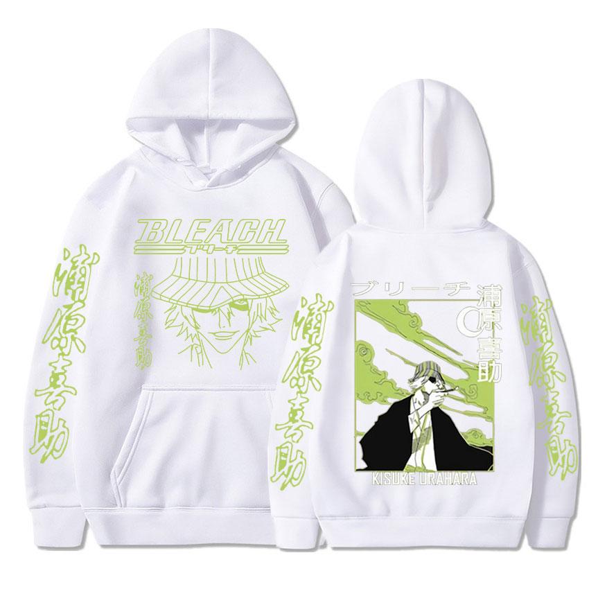 Толстовка с капюшоном в стиле японского аниме Bleach Urahara Kisuke, забавная толстовка Kurosaki Ichigo, мужские повседневные толстовки большого размера, уличная одежда Harajuku
