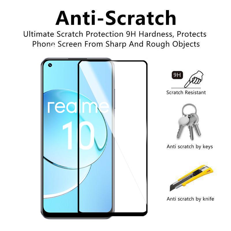 1 шт. для OPPO Realme 12X 12 11 10 Pro Plus Защитное стекло для экрана закаленное стекло для Realme 10S 10T 4G 5G