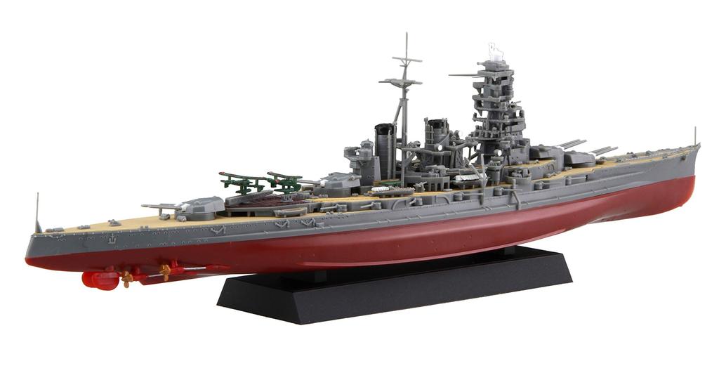 Fujimi Model 1/700 Ship NEXT Series No. 6 Japanese Navy Battleship Hiei Pre-Colored Plastic Model Ship NX6