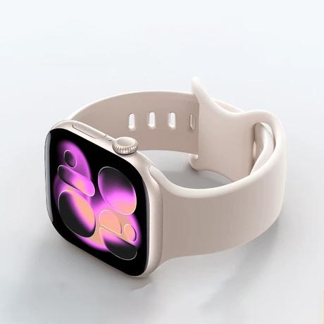 Спортивный силиконовый ремешок для Apple Watch Bands 40мм 44мм 46мм 45мм 41мм 49 42мм Correa Браслет iWatch серия 10 11 9 8 7 ultra 3 SE