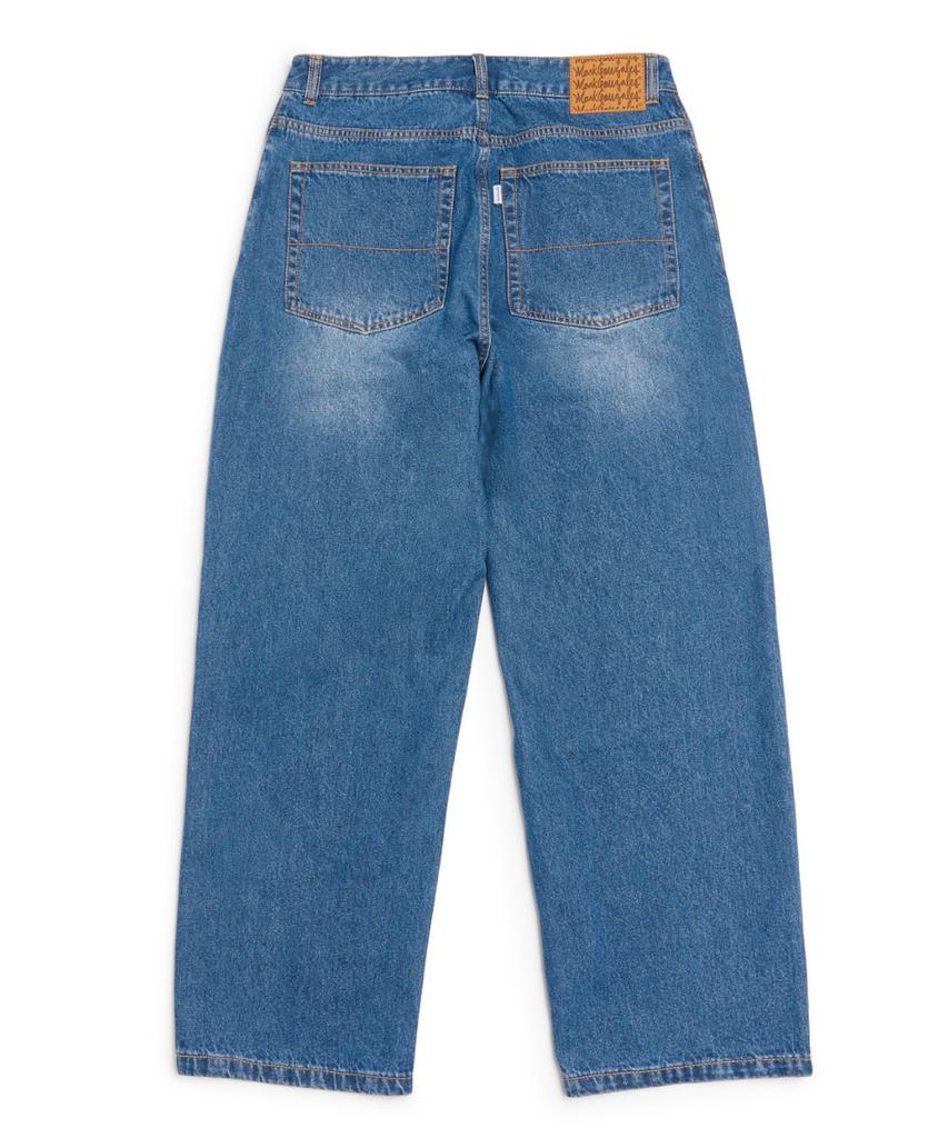 MARK GONZALES Relaxed Denim Pant - Blue