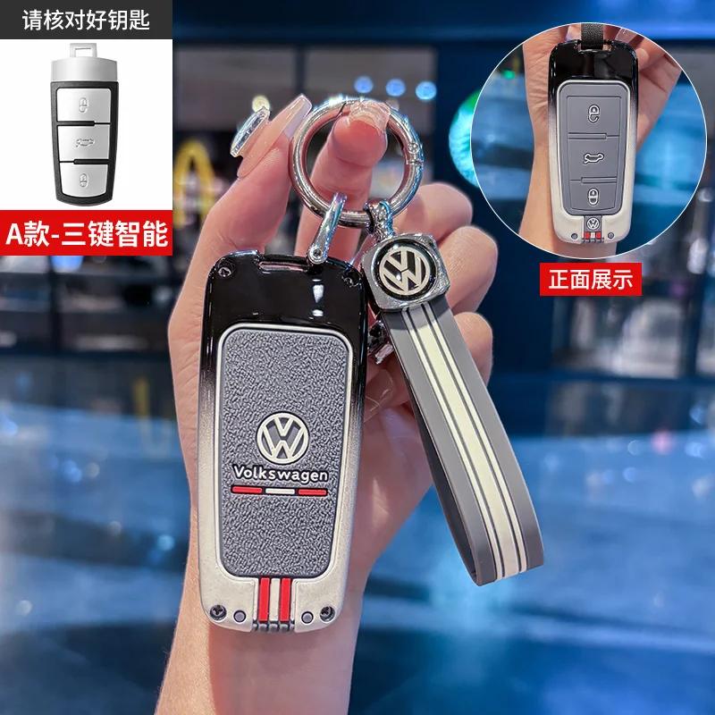 Valve Stems Caps For VOLKSWAGEN VW Car Key Case Cover Holder Shell For Volkswagen VW CC Passat B6 B7 Passat 3C CC Maogotan R36 B zh8