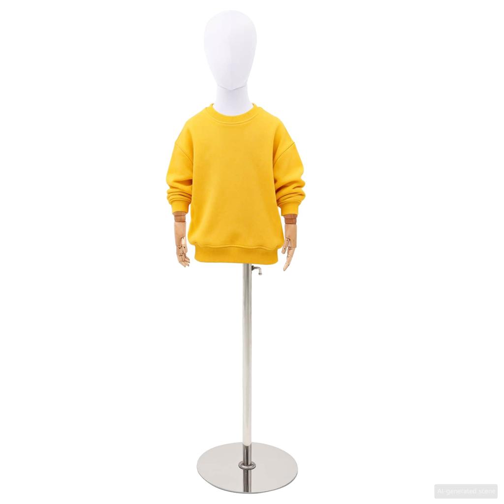 Adjustable 120 150 cm Unisex PP White Mannequin with Base