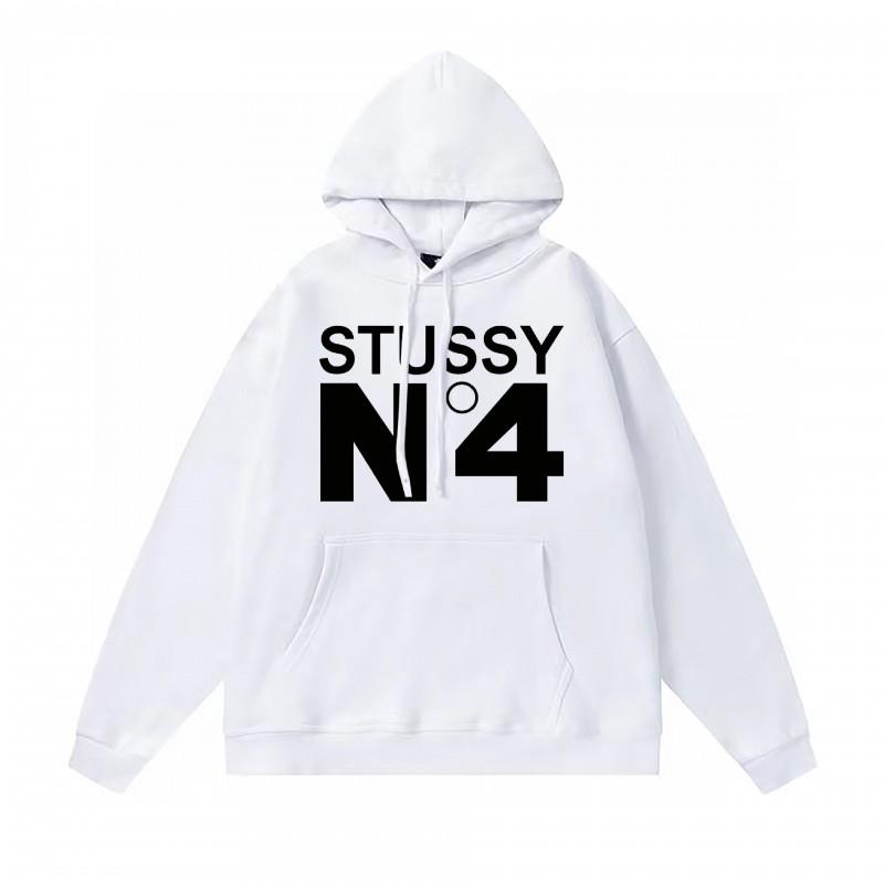 Худи Stu Streetwear Зимняя теплая хлопковая толстовка на флисе с принтом букв Свободный крой Мужская