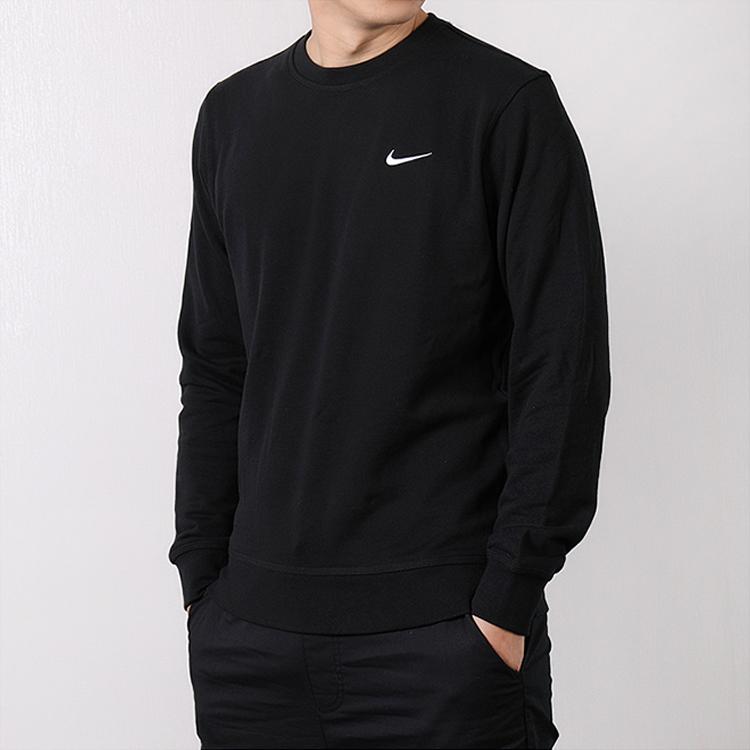 Nike Club Fleece Crew-Neck Sweatshirt Men Tops Black AA3178-010