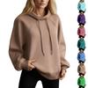 Women's Stand Collar Sweatshirt Oversized Turtleneck Drawstring Pullover Long Sleeve Top