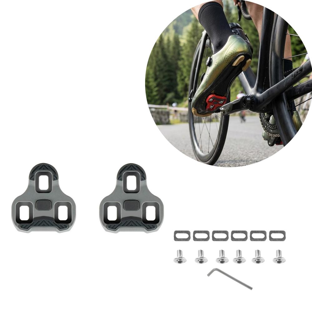 3-Hole Cycling Cleats Anti-Slip Bike Pedal Cleats for Look KEO Pedals Indoor Cycling Training