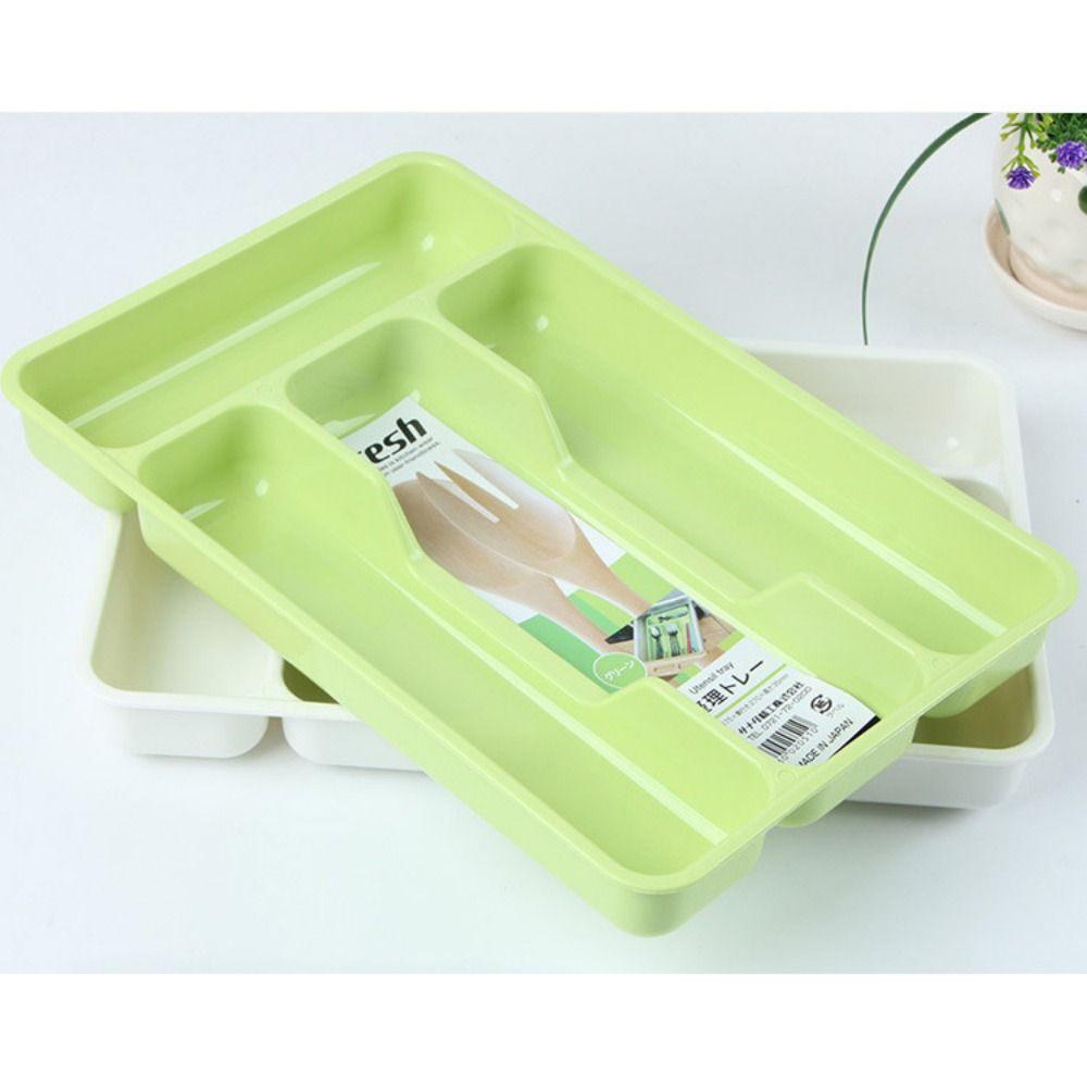 Plastic Home Accessories Utensil Metallic Kitchen Drawer Organiser Cutlery Tray Holder Rack