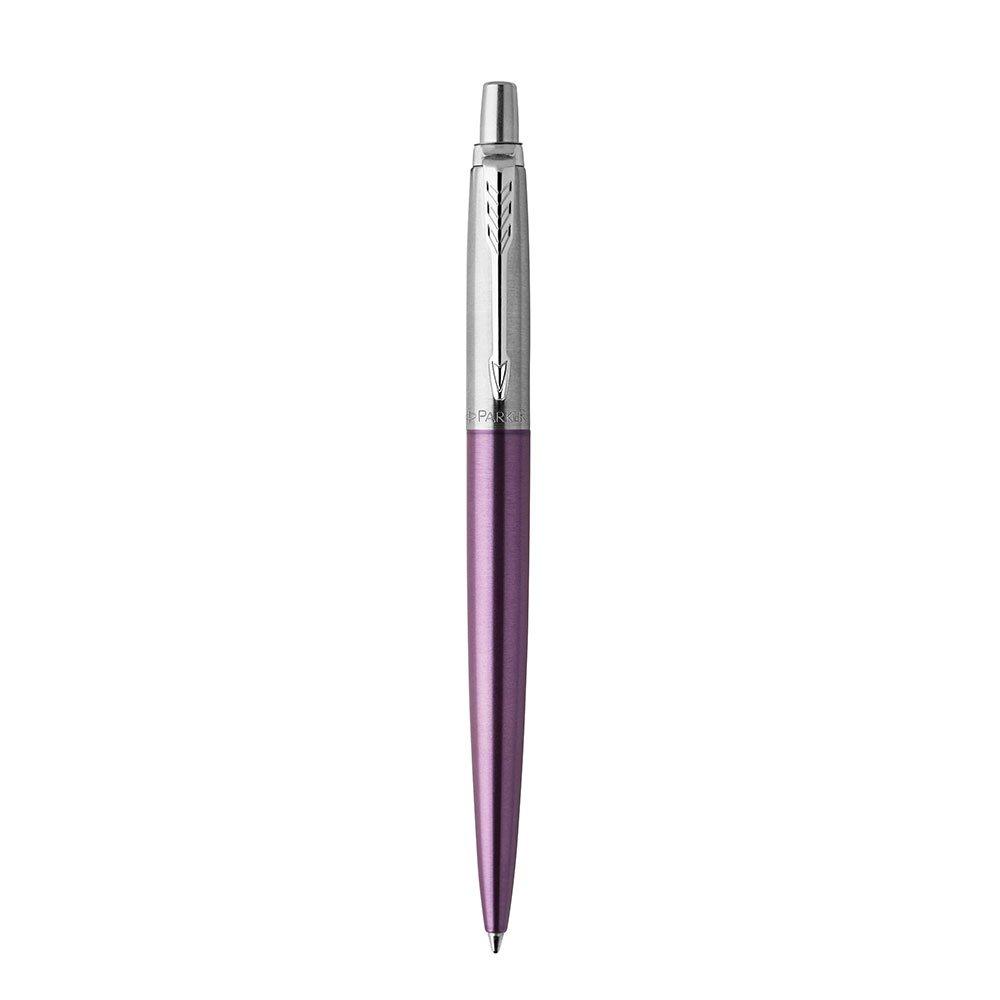 Parker Шариковая ручка Jotter Violet CT Средний стержень На масляной основе Подарочная коробка Оригинальный импортный продукт 1953350