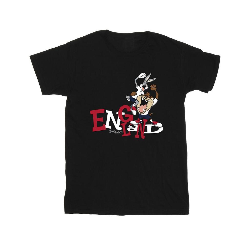 Looney Tunes Mens Bugs & Taz England T-Shirt
