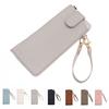 Portable Pu Leather Glasses Bag Leather Rope Sunglasses Eyeglass Bag  Eyewear Protector Case