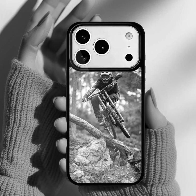 Спортивная Велосипедная Арт Чехол для Телефона iPhone 17 Air 16e 15 14 13 Pro Max Задняя Крышка для 12 11 Pro Coque