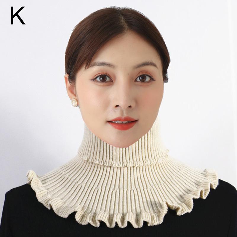 1 шт., осенне-зимние женские вязаные накладные чехлы на шею, съемный воротник, аксессуары