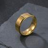 Новое кольцо из титановой стали, литое, трехмерное, мужское кольцо, простое, с позолотой 18 карат, набор украшений из нержавеющей стали, фабрика
