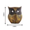 Owl Showpiece for Home Decor Showpiece Owl Statue for Bookself TV Stand Decor Animal Decorative Showpiece (Golden)