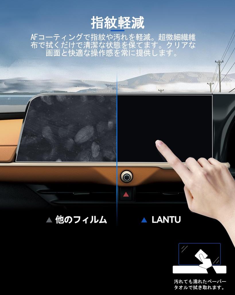 Защитная пленка LANTU для навигации Toyota New Crown Crossover 35 Серии Усиленная стеклянная пленка Защитная пленка для навигации Тип 9H Твердость Грязеотталкивающая Crown