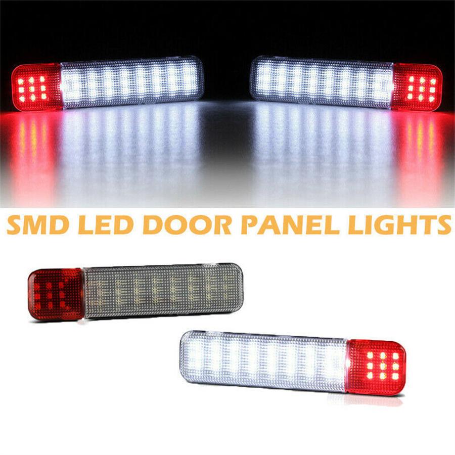 2x LED Inside Door Panel Lamp Light Reflector For Silverado Sierra C/K 1999-2007