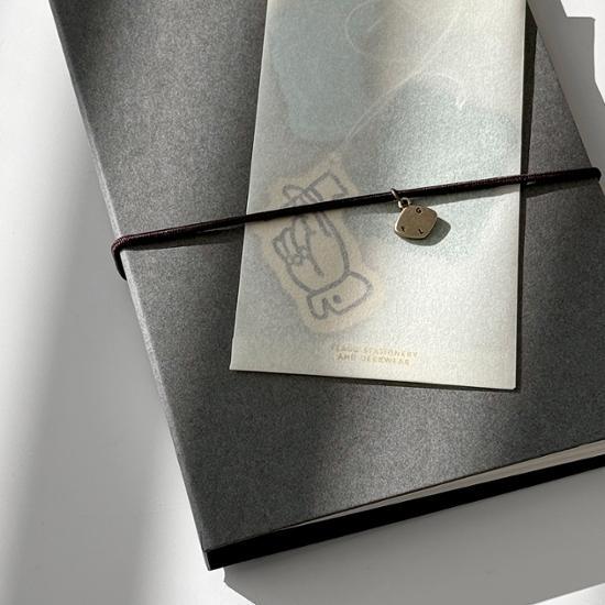 Пометить Бумажный галстук-книга (4 типа), популярная фраза в Корее