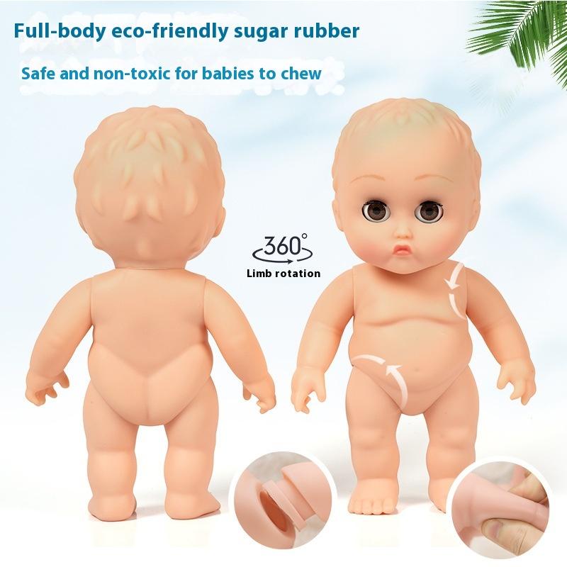 Swimsuit Pouting Mouth Simulation Doll Dress-up Vinyl Doll Toy Soothing Baby Bath Doll