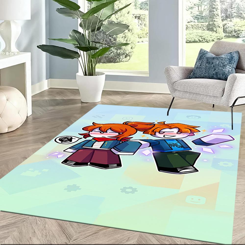 Roblox 50 Floor Mat Perfect for Bedrooms Game Room Dining Room Living Rooms Antislip Carpet Decorate Offices