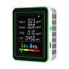 6 In 1 Air Quality Monitor Portable Temperature Humidity PM2.5 HCHO TVOC CO2 Detector Accurate Carbon Dioxide Meter for