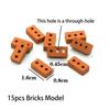 Durable Real Mini Bricks Model Small Simulation Mini Brick Model  Dollhouse Accessories