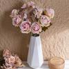 Роскошные шелковые розы Элегантные искусственные растения Букет искусственных роз Гостиная Рабочий стол