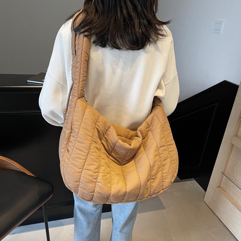 Складная сумка через плечо с завязками, женская сумка для пельменей большой вместимости, сумка через плечо для поездок на работу