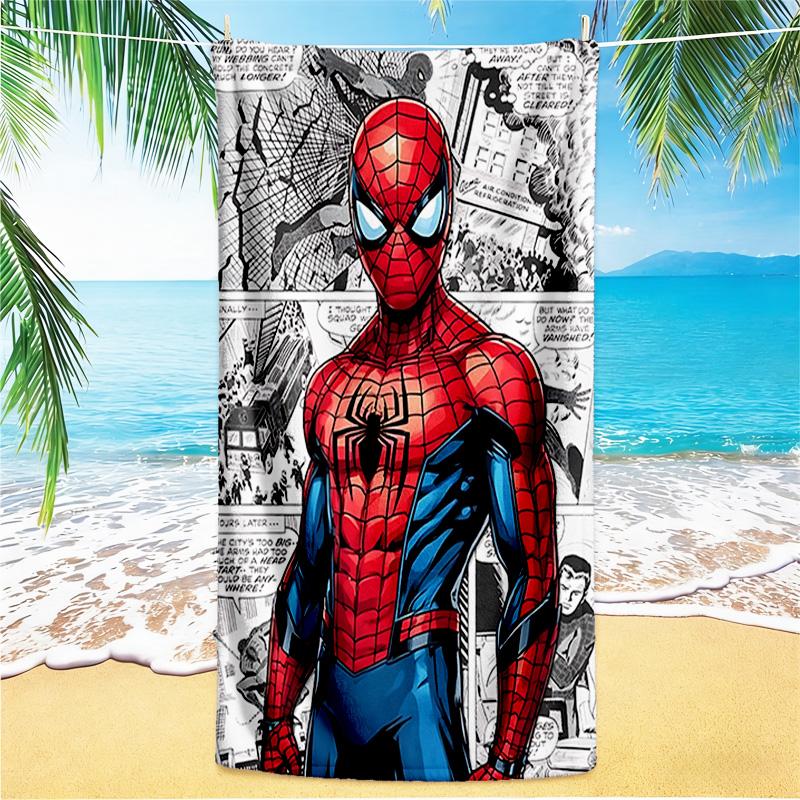 1pc Spiderman Comic Collage beach towel,quick drying absorbent beach towel,outdoor sports swimming beach towel,Soft and comfortable Y72829