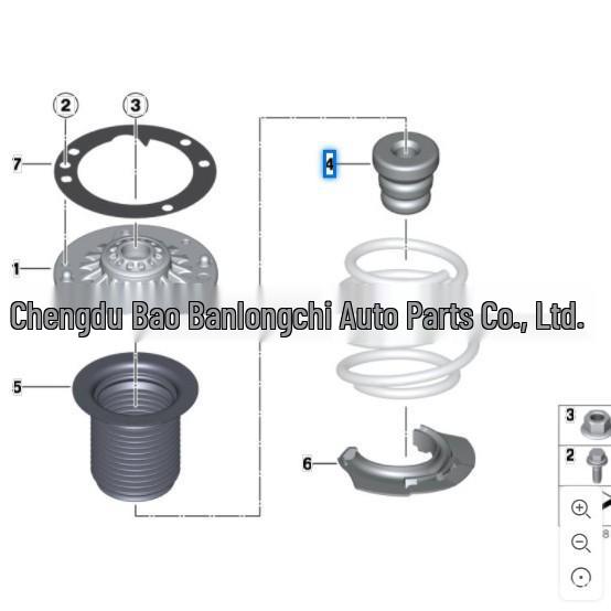 BMW 3 серии F30/F35 Передний буфер амортизатора 31336855440