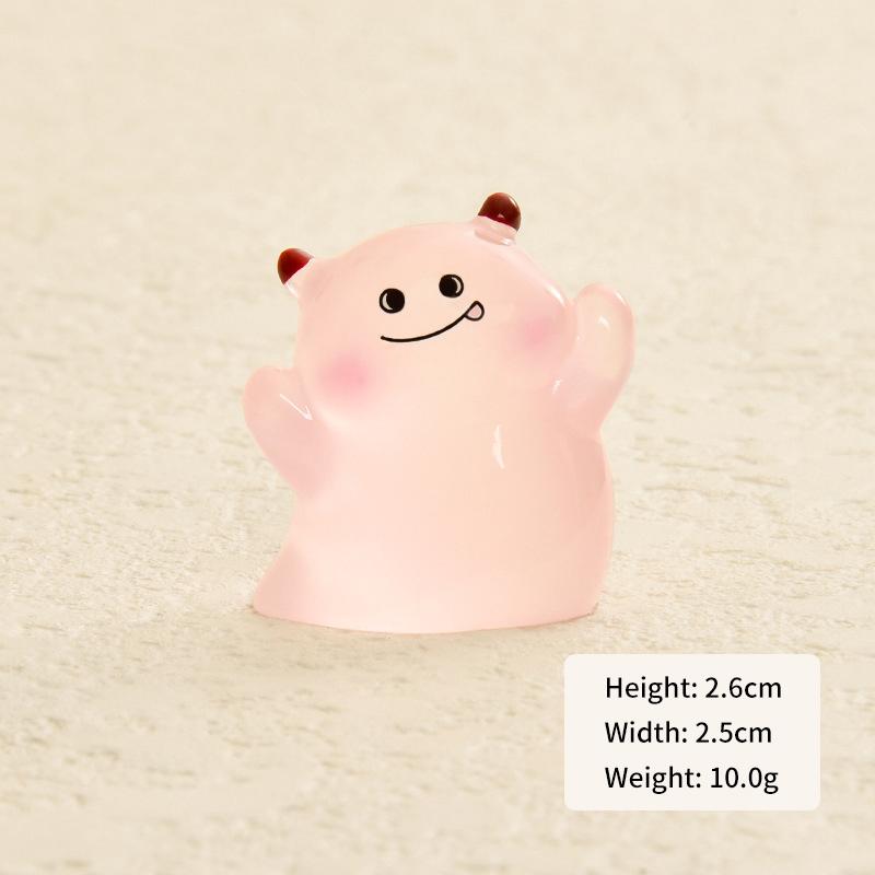 Мини светящийся Хэллоуин Призрак Украшение Мультфильм Кукла Микро Пейзаж Кукольный Дом Модель Автомобиля Интерьер Домашнего Рабочего Стола Украшение