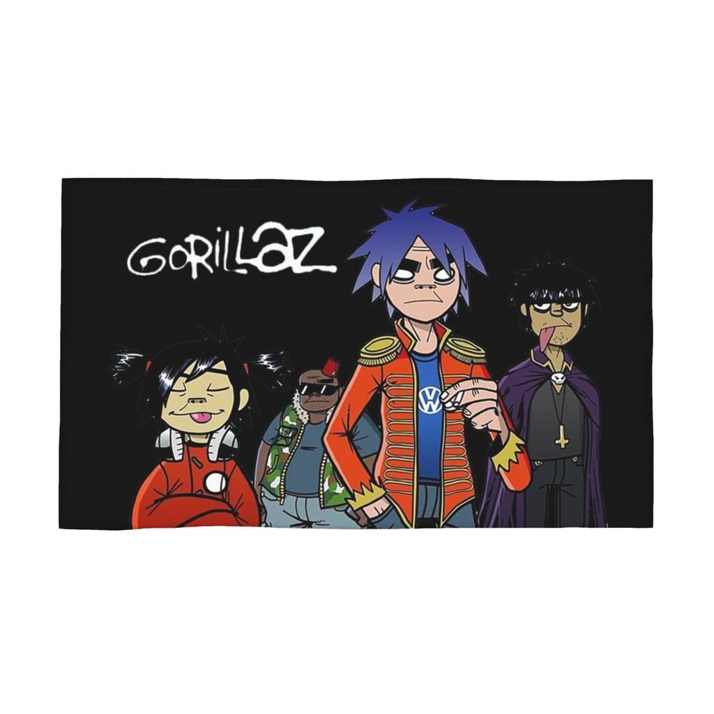 Gorillaz Мягкое лицевое полотенце Быстросохнущее для бассейна и ванной Хлопковые полотенца Впитывающие Быстро