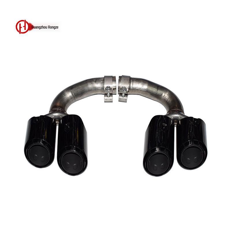 Porsche Cayenne GTS Sport Quad Exhaust Titanium Black Tailpipe for 2018-2025 Models