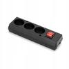 Socket, Power Strip, Electric Splitter, Montis, Black