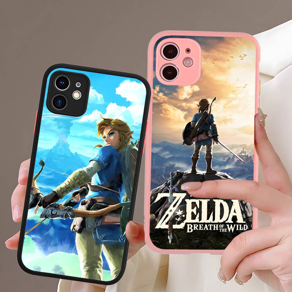 Горячая игра The Legend Of Zeldas Матовый силиконовый чехол для телефона для iPhone 13 14 15 16 Pro Max 11 12 X Xs Max Мягкая накладка