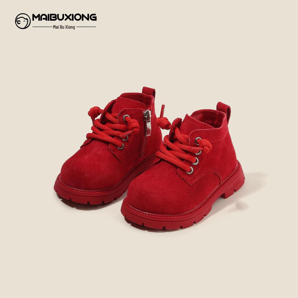 Winter Toddler Boots: Cotton Baby Walker & Martin Boots with Plush Lining