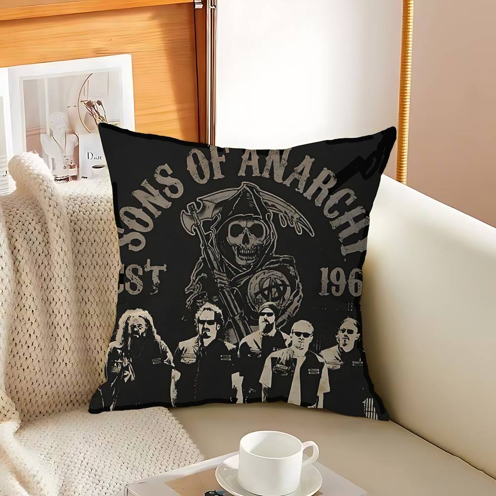 TV Sons of AAnarchy Decorative Room Aesthetics Pillow Case Home Decor Bedroom Sofa Bed Couch Pillow Cover x