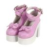 PU Leather Doll High Heel Shoes Princess Bowknot 1/3 Doll Shoes Bjd Shoes 60cm Doll Shoes  DIY Toy