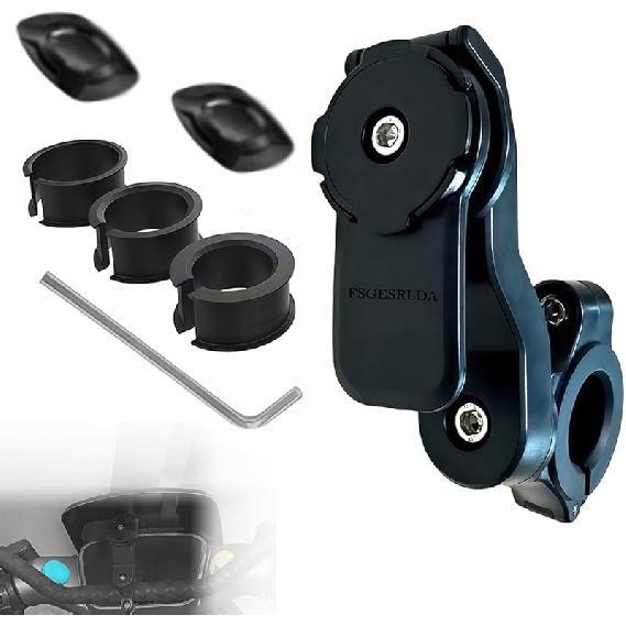 Motorcycle Phone Mount, Motorcycle Handlebar Mount,Bike Phone Holder For Bicycle,Smartphones Holder Strong Material 360° Rotating, Suitable For