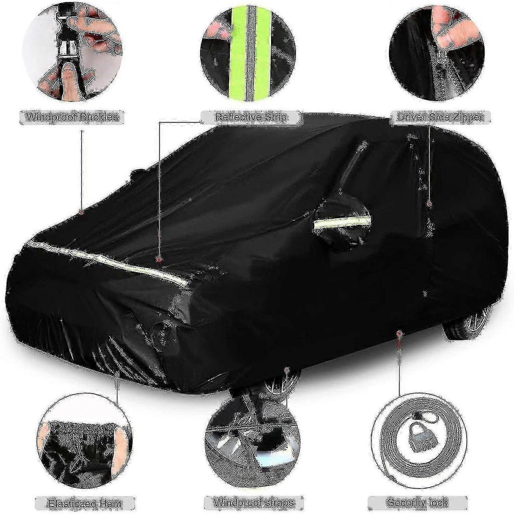 Waterproof Car Cover Compatible With Fiat 500/500c/500e/abarth 500 2007-2022 less
