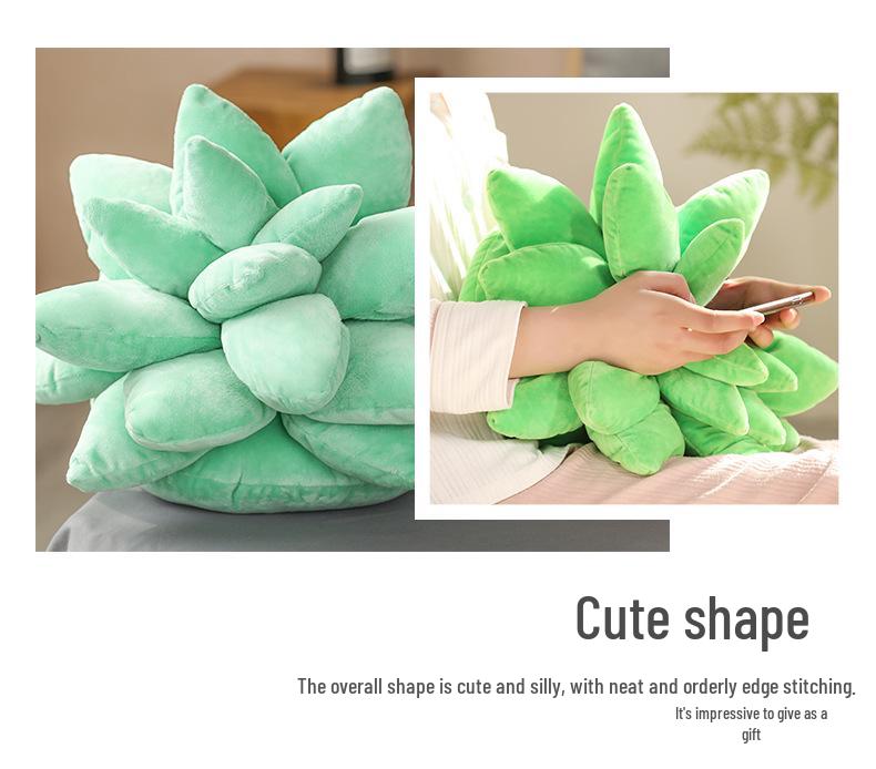 Succulent Plant Plush Pillow - Soft Doll Cushion Gift