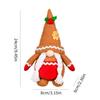 Gingerbread Man Christmas Gnome Decoration Swedish Face Figurines